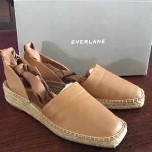 Everlane The D'orsay Espadrille Golden Caramel Women Size 7.5 NEW NIB!